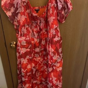 Red flowery 3X dress from torrid